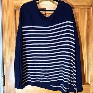 H&M navy blue striped sweater